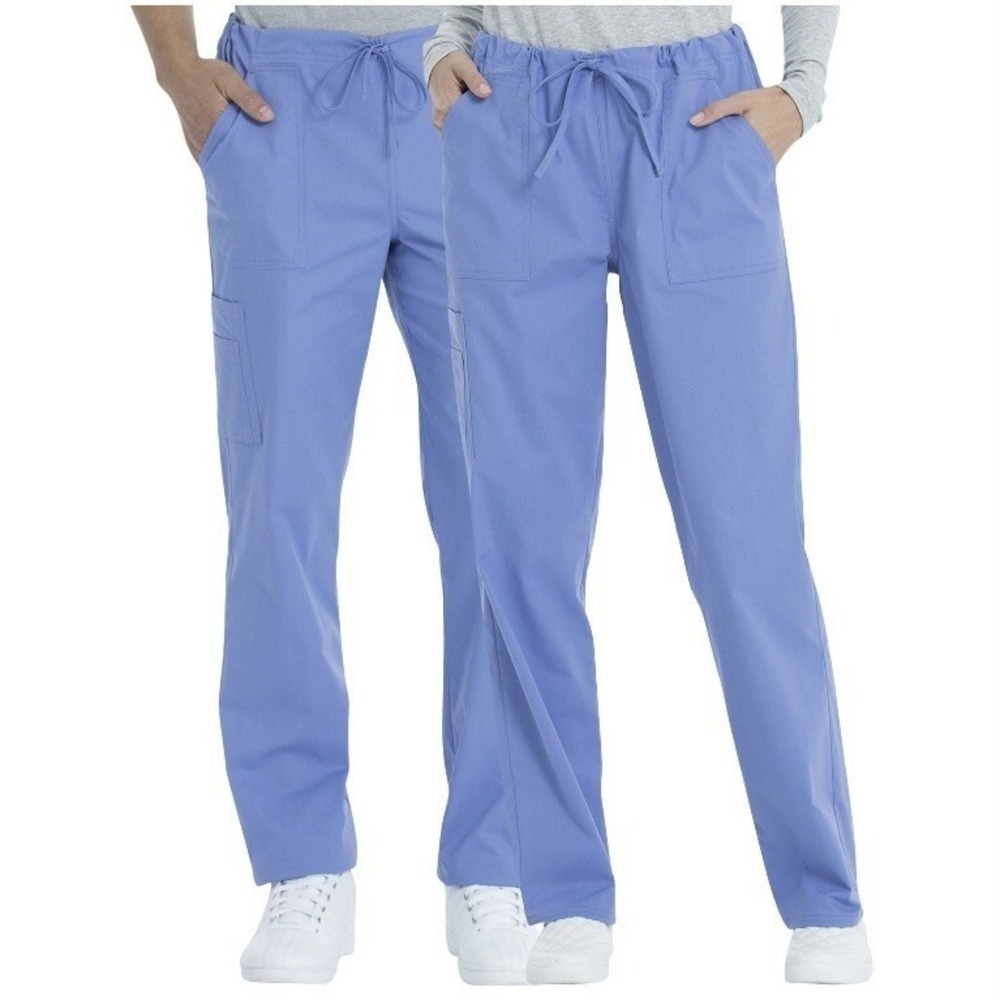 Scrubstar Unisex Solid Drawstring Pant 2XL New with Tags Blue Durable Stretch
